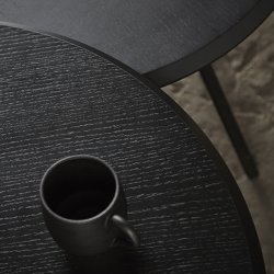 Woud Soround Sofabord - : 75 cm / H: 40,5 cm - Sort Ask