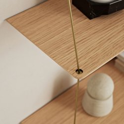 Woud Stedge hylde 80 cm - Anniversary edition, Eg