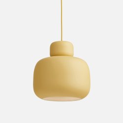 Woud Stone Pendel Stor Mustard