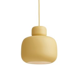 Woud Stone Pendel Stor Mustard