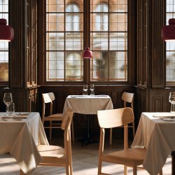 Woud Stone Pendel Lille Deep Red