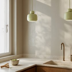 Woud Stone Pendel Lille Matchagrn