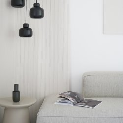 Woud Stone Pendel Lille Sort