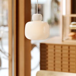 Woud Stone Pendel Lille Opal Triplex Glas