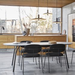 Woud Tree Bord - 220 cm - Sort/Sort