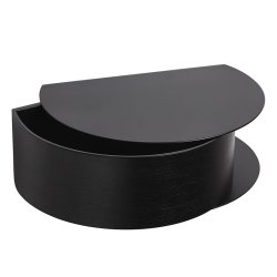 Woud Wallie Hylde m. Skuffe - Sort/Sort