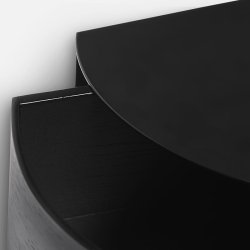 Woud Wallie Hylde m. Skuffe - Sort/Sort