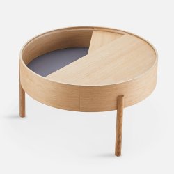 Woud Arc Sofabord - 66 cm - Olieret Eg