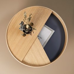 Woud Arc Sofabord - 66 cm - Olieret Eg