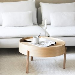 Woud Arc Sofabord - 66 cm - Olieret Eg