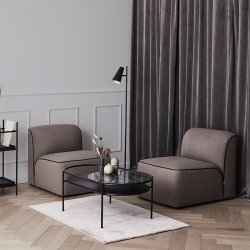 Woud Cono Gulvlampe - Sort