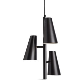 Woud Cono Pendel m. 3 Skrme - Sort