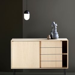 Woud Dot Pendel - Stor - Sort