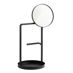 Woud Muse Smykkestativ m. Spejl - Sort