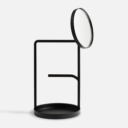 Woud Muse Smykkestativ m. Spejl - Sort