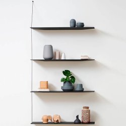 Woud Stedge Ekstra Hylde 80 cm - Sort