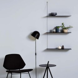 Woud Stedge Hylde 80 cm - Sort