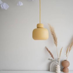 Woud Stone Pendel Lille Mustard