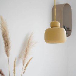 Woud Stone Pendel Lille Mustard