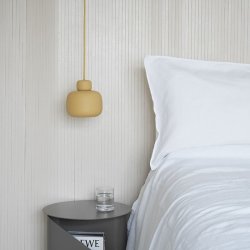 Woud Stone Pendel Lille Mustard