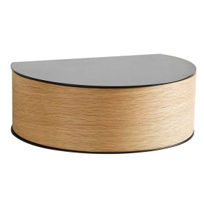 Woud Wallie Hylde m. Skuffe - Sort/Eg