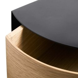 Woud Wallie Hylde m. Skuffe - Sort/Eg