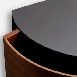 Woud Wallie Hylde m. Skuffe - Sort/Valnd