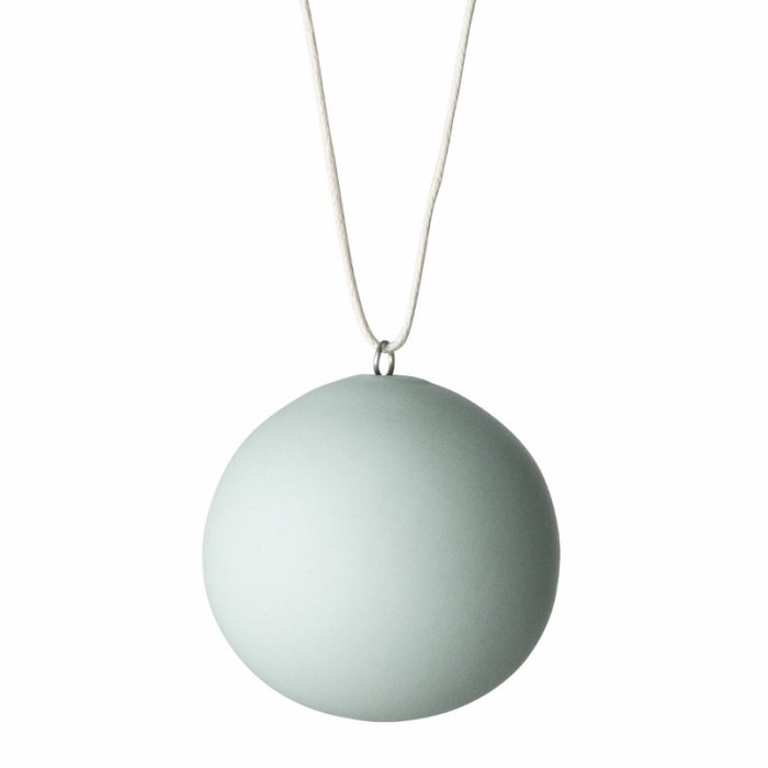 Anne Black Julekugle Medium - Mat Grn